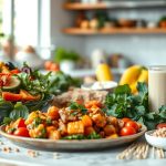 Здоровые рецепты для различных диет (веганская, безглютеновая, кето).
