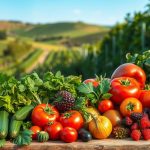 польза регулярного потребления органических овощей и фруктов.