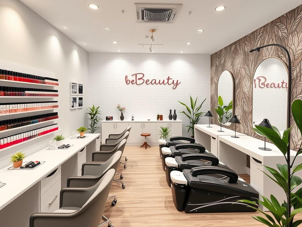 Интерьер салона BeBeauty в Чернигове, топ 10 салон красоты Чернигов