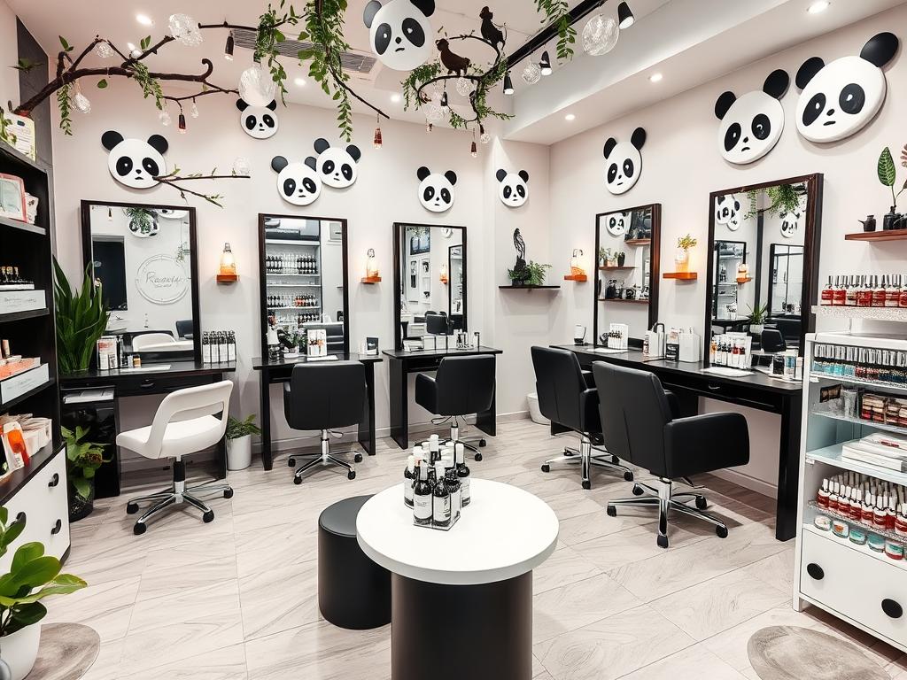 Интерьер салона Panda Beauty в Чернигове, топ 10 салон красоты Чернигов