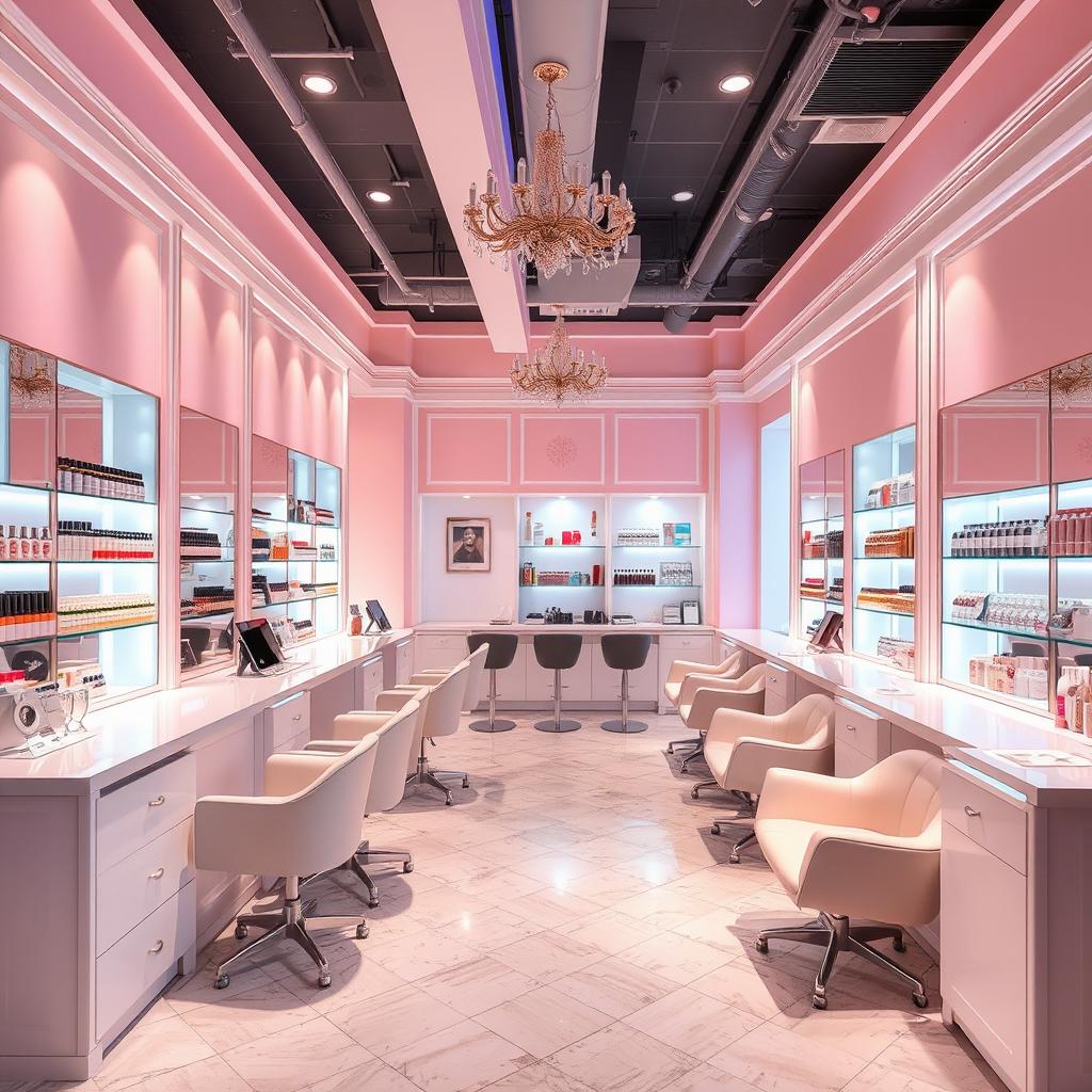 Интерьер салона Vanilla beauty bar в Сумах