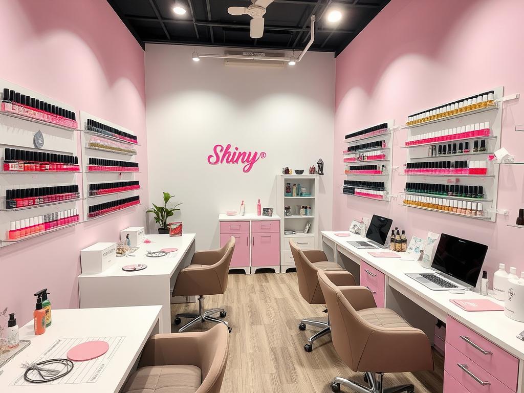Интерьер студии Shinyy nails в Чернигове, топ 10 салон красоты Чернигов