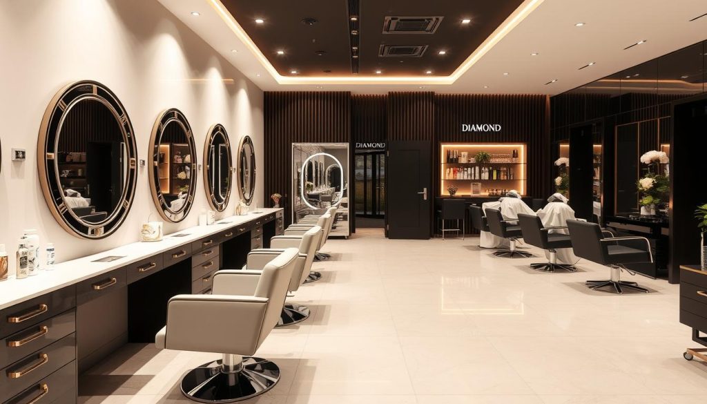 Інтер'єр салону краси DIAMOND beauty в Мукачеві