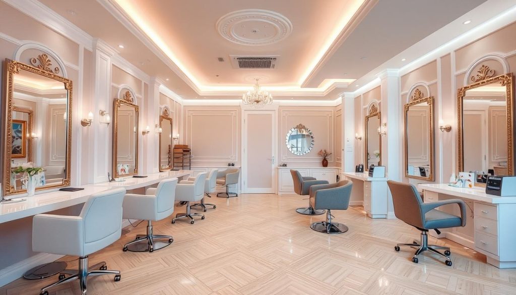 Інтер'єр салону краси Meri Beauty Salon у Броварах