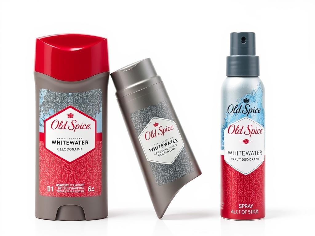 Мужской дезодорант Old Spice Whitewater в формате стика и спрея