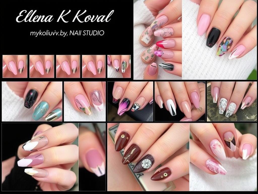 Приклади робіт Nail studio Elena Koval у Миколаєві
