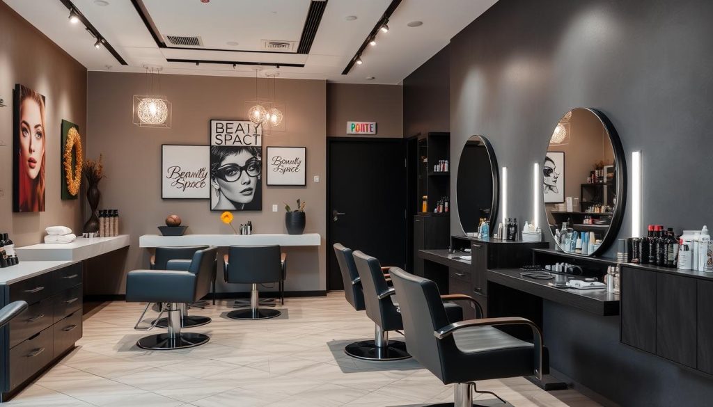 Стильний інтер'єр салону Beauty Space в Мукачеві
